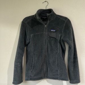 Grey Patagonia fleece jacket